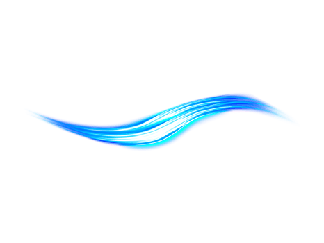 Blue wave light curve line on transparent background png