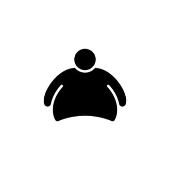 obesity icon vector design templates