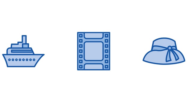 Travel, vacation, and fitness vector illustration