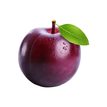 AI generated Plum clip art png
