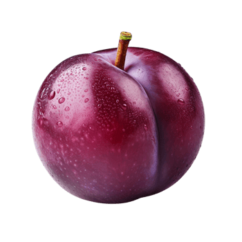 AI generated Plum clip art png