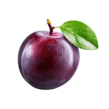 AI generated Plum clip art png