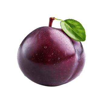 AI generated Plum clip art png
