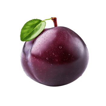 AI generated Plum clip art png