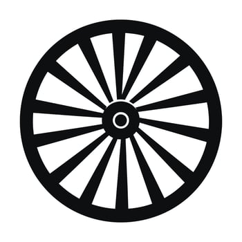fortune wheel black silhouette,Wheel of fortune black icon symbol. vector