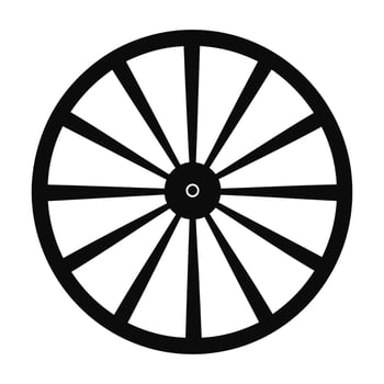 fortune wheel black silhouette,Wheel of fortune black icon symbol. vector