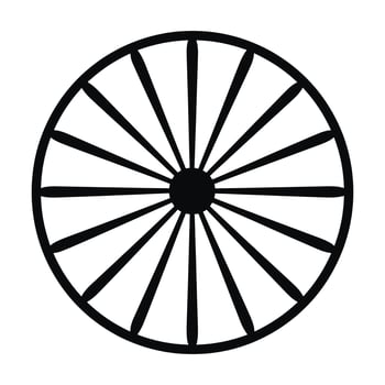 fortune wheel black silhouette,Wheel of fortune black icon symbol. vector