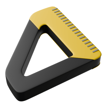 Angle ruler 3d illustration png