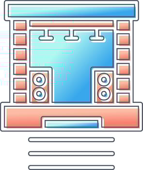 Stage Vector Icon