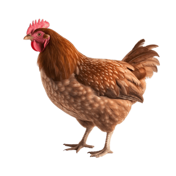 AI generated Chicken clip art png