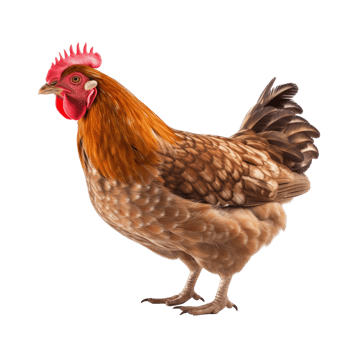 AI generated Chicken clip art png