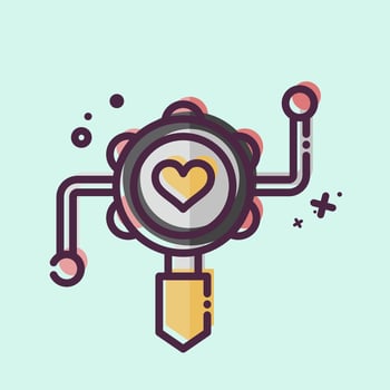 Icon Ratlle. related to Kindergarten symbol. MBE style. simple design editable. simple illustration vector