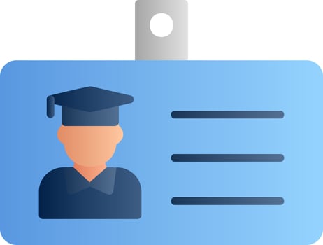 Student Id Card Vector Icon
