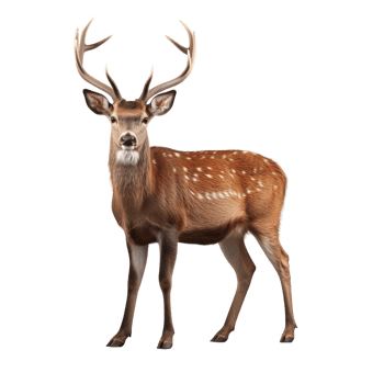 AI generated Deer clip art png