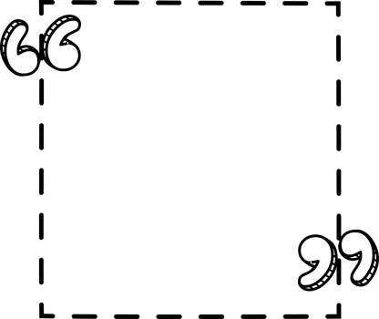 Black and white dashed line speech bubble balloon with quotation marks, icon sticker memo keyword planner text box banner, flat png transparent element design