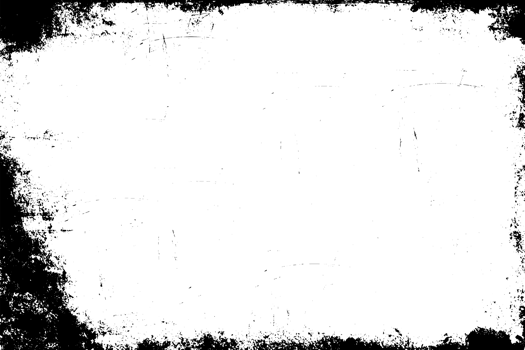 Grunge border texture background. Abstract frame overlay. PNG graphic illustration with transparent background.