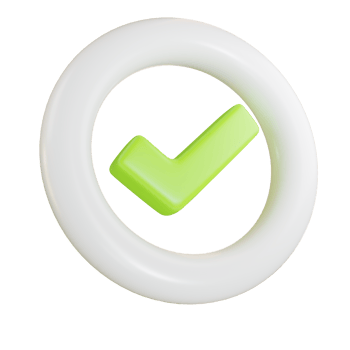 Green check mark button, Conrrect 3d icon png