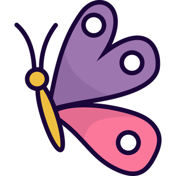Beautiful funny butterfly png