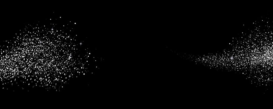 Gradient noise grain texture stains, black and white dotted spray shades, and sand dust spots. vector