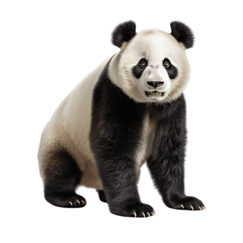 AI generated Panda clip art png