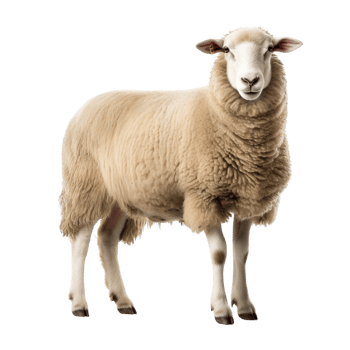 AI generated Sheep clip art png