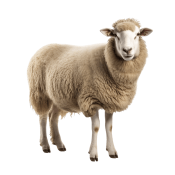 AI generated Sheep clip art png