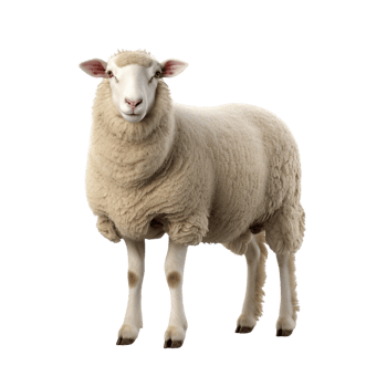 AI generated Sheep clip art png