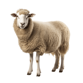 AI generated Sheep clip art png