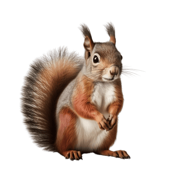 AI generated Squirrel clip art png