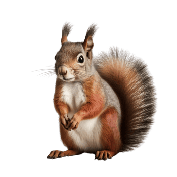 AI generated Squirrel clip art png