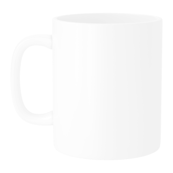 Clean and blank white mug without background. Template for mockup png