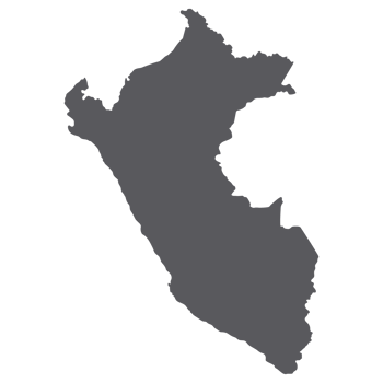 Peru map. Map of Peru in grey color png