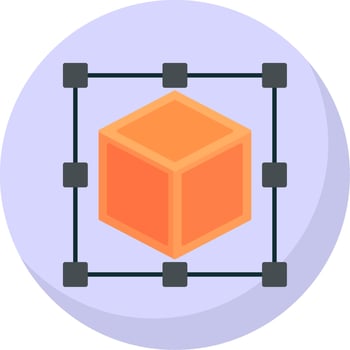 Scale Flat Bubble Icon vector