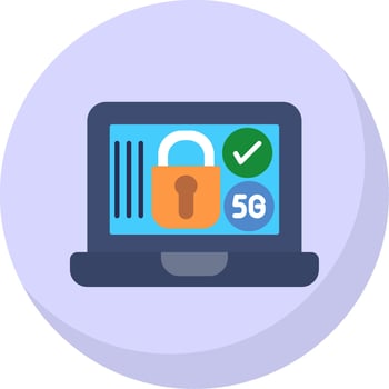 Padlock Flat Bubble Icon vector