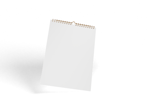 Mockup wall calendar indoors png