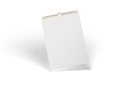Wall calendar mockup png