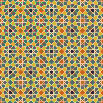 Arabic pattern background. Islamic ornament vector. Traditional Arabian geometry. vector
