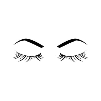 Vector Eyelash Logo Luxury Design