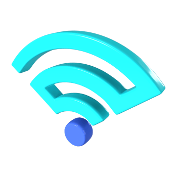 WiFi Connected 3D Illustration Icon png