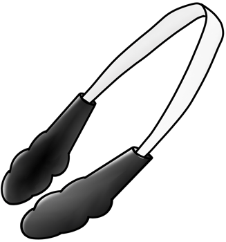Food and fruit tongs for cooking png