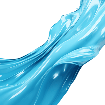AI generated Abstract glossy blue waves png