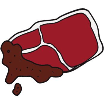 The illustration of a beef png