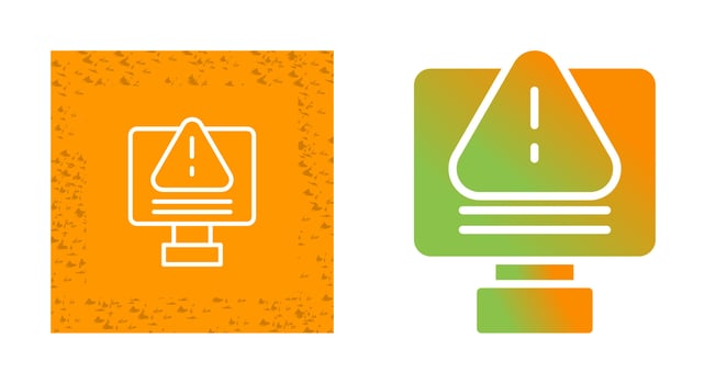 IT System Failure Vector Icon