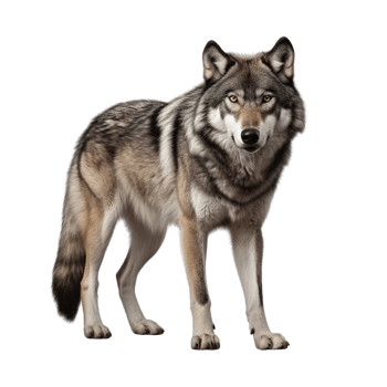 AI generated Wolf clip art png