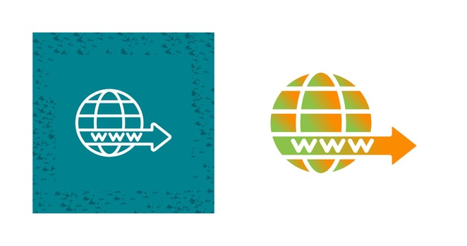 Domain Forwarding Vector Icon