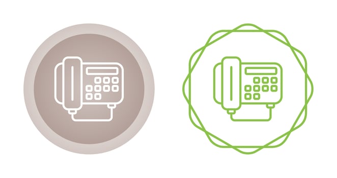 Fax Machine Vector Icon