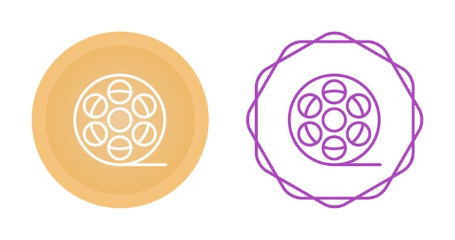 Film Reel Vector Icon