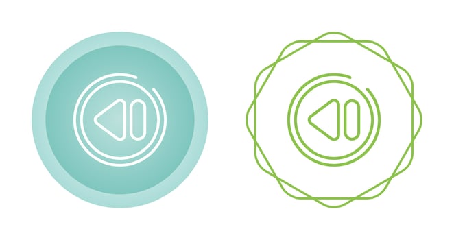 Rewind Button Vector Icon