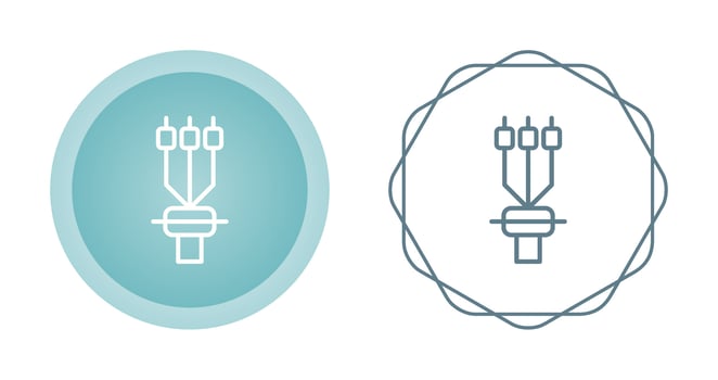Cable Termination Sleeve Vector Icon