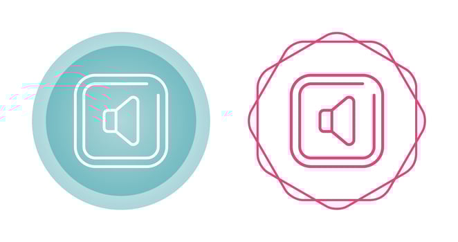 Speaker Square Vector Icon